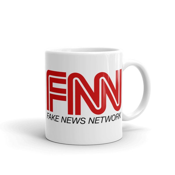 FNN Fake News Network Logo Funny Cool White Coffee Mug