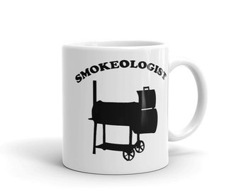 Smokeologist Funny BBQ Smoker Grill HumourTasse à café