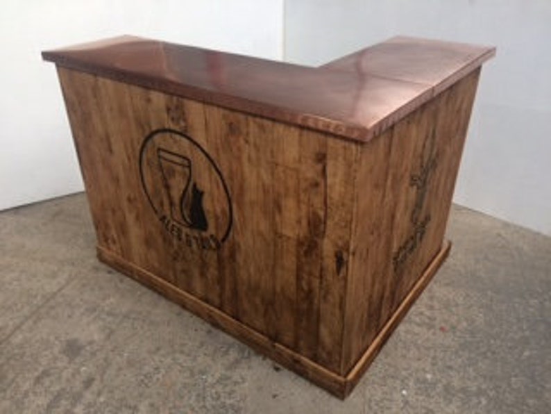 Copper Top Home Bar Etsy