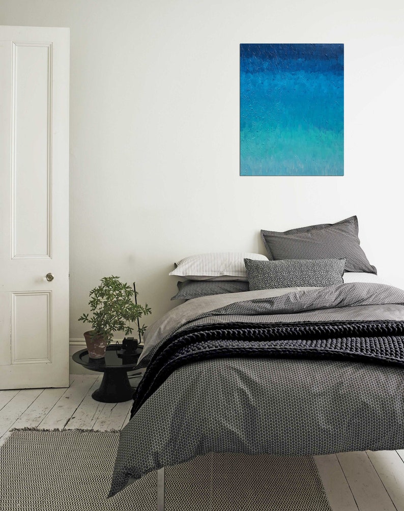 Crystalline Shores abstract painting ocean painting sea painting waves painting