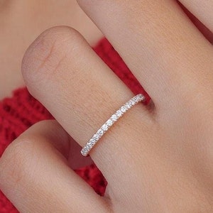 Thin Band Lab Grown Diamond Eternity Ring