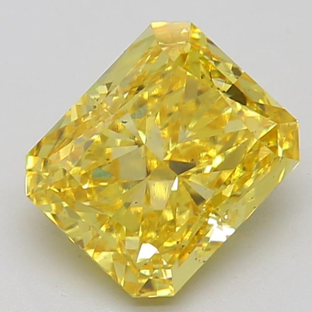 5 CT Yellow Radiant Cut Lab Grown Diamond for Engagement Ring - Etsy