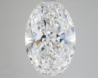 7 CT Oval Shape Lab Grown Diamond For Engagement Ring