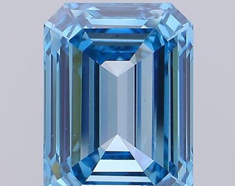 大粒エメラルドカット5.0ct ラボダイヤモンド 5.0カラットのエメラルド