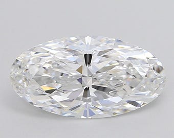 3 CT Moval Cut Lab Grown Diamond For Ring