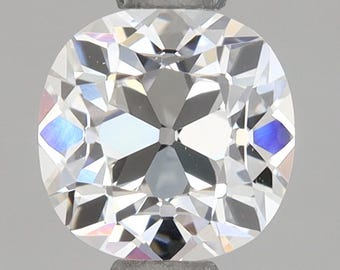 1 CT Old Mine Cushion Cut  Lab Grown Diamond For Engagement Ring