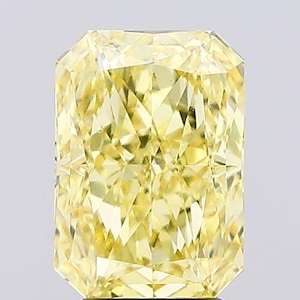 Diamant jaune de taille radiante de 3,62 carats cultivé en laboratoire pour bague de fiançailles ou cadeau d&#39;anniversaire | Certifié IGI | Idéal pour un collier ou un bracelet