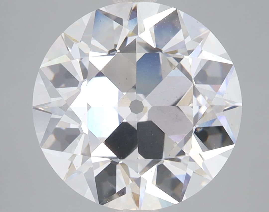 European Cut Lab Diamond 5 CT Old Eurocut Lab Grown Diamond for Engagement Ring - Etsy