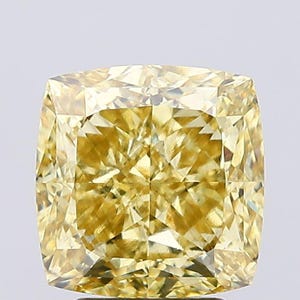 4.11 CT Yellow Cushion Lab Grown Diamond | Best for Engagement Ring or Anniversary Gift | IGI Certified