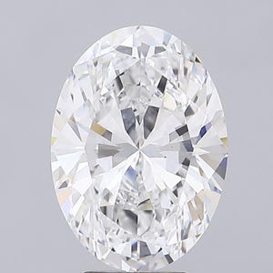 Diamante cultivado en laboratorio de forma ovalada de 5 quilates para anillo de compromiso