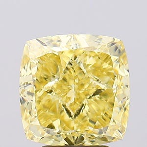 5 CT Gelb Kissenschliff CVD Diamant für Verlobungsring