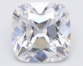 3 CT Old Mine Cushion Lab Grown Diamond For Ring E VS1