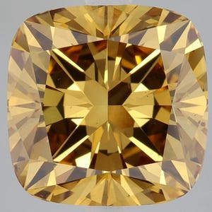 5.35 CT Kissenschliff Lebendige Bräunliche Gelbe Labradorit Diamanten Für Verlobungsring