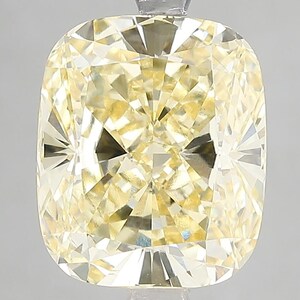 5.16 CT Kissenschliff Intensiv Gelber Labradorit Diamant Für Verlobungsring