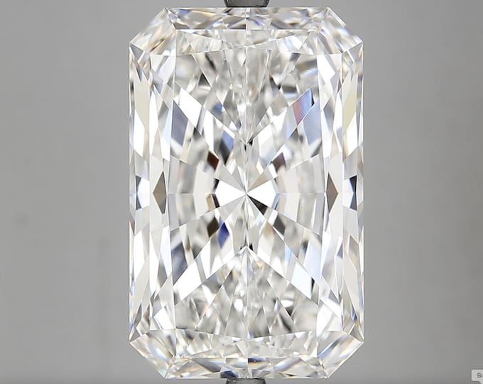 10.80 CT Radiant Cut Lab Grown Diamond Solitaire Ring - 14kt Solid Gold ...