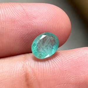 Natural Zambian Emerald Gemstone/Top Grade Zambia Emerald/Oval Shape Zambia Emerald Gemstone/Zambia Emerald Faceted Cut Loose Gemstone