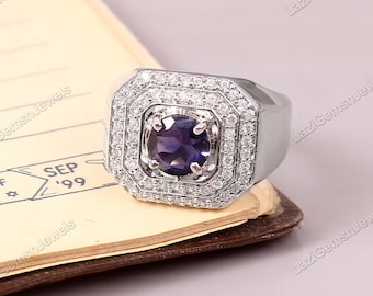 Natural iolite Ring , wedding jewelry , September birthstone , 925 Sterling silver ring, Jewelry ring ,Statement ring