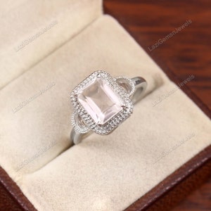 Natural Crystal quartz Clear quartz Ring, Rock Crystal quartz Ring, Statement Ring, 925 Sterling Silver Jewelry Ring, Fine Silver Ring