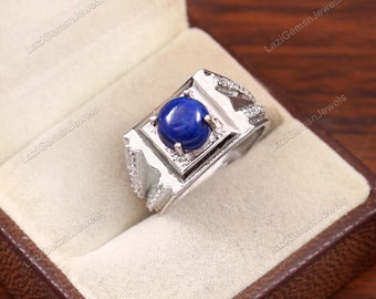 Lapis Lazuli ring, handmade ring, 92.5% sterling silver ring, silver lapis ring, gemstone ring, sterling silver ring, handmade ring, lapis