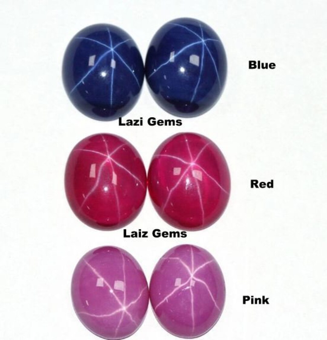 8x10mm Lindy Star Sapphire Loose Gemstone Jewelry Setting Stone Blue