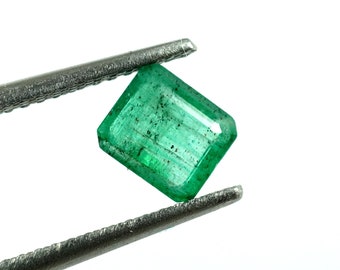 Natural Loose Emerald, Emerald Cut Emerald, Dainty Natural Emerald, Muzo Emerald, Emerald for Jewelry Making, Emerald Ring