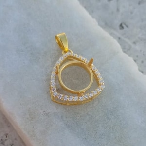 Semi Mount Pendant 2 mm - 20 mm Round Pendant Settings Silver Trillion Pendant Blank Round Pendant Setting Silver mount Pendant Mountings