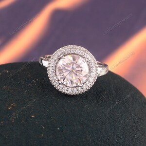 Moissanite Ring Art Deco Ring Jewelry Ring Engagement Ring, Minimalist Promise Ring, 925 Sterling Silver,  Statement Ring,