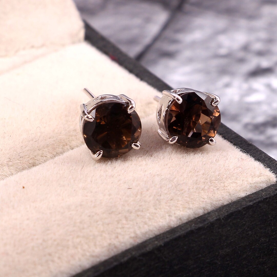 MIYUAN Pendientes Retro De Plata De Ley 925 Con