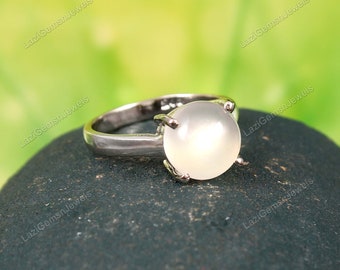 moonstone ring statement ring handmade jewelry 925 sterling silver wedding ring boho jewelry gift for her June's birthstone