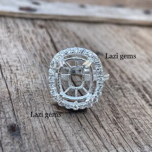 10x12MMOval Semi Mount Ring-Unique Ring-Without Stone Ring-925 Sterling Silver Ring-Prong Setting Ring Handicraft Ring