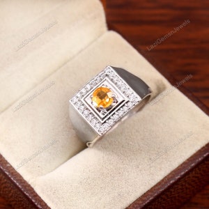 Citrine Ring, Natural Citrine Ring, Oval Cut Citrine Ring, November Birthstone Ring, Engagement Ring, Gemstone Ring 925 Silver Gold Plated