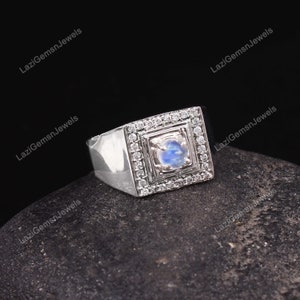 rainbow moonstone ring 925 sterling silver ring band ring statement ring wedding band engagement ring