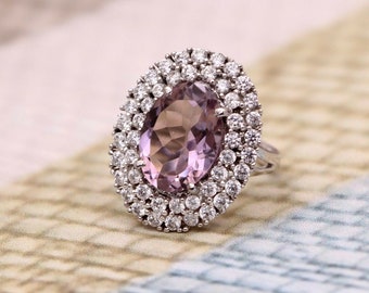Bague Toi Et Moi Antique Or 18K Avec Diamant Et Saphir, Taille 44, Circa 1910 - Occasion
