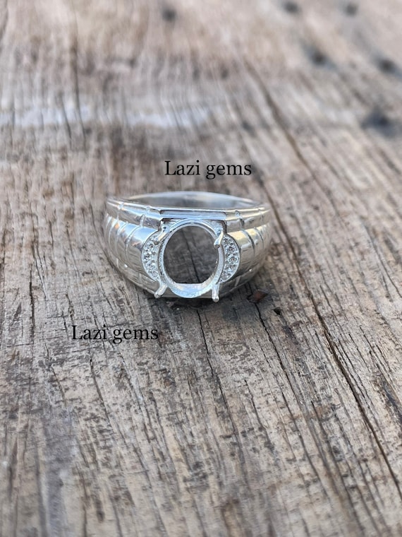 8x10mm Oval Semi Mount Ring-without Stone Ring-promise Ring-unset
