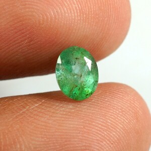 5,70 x 7,30 mm 1,10 CTS natuurlijke smaragd losse edelsteen ovaal geslepen smaragd Zambia smaragd