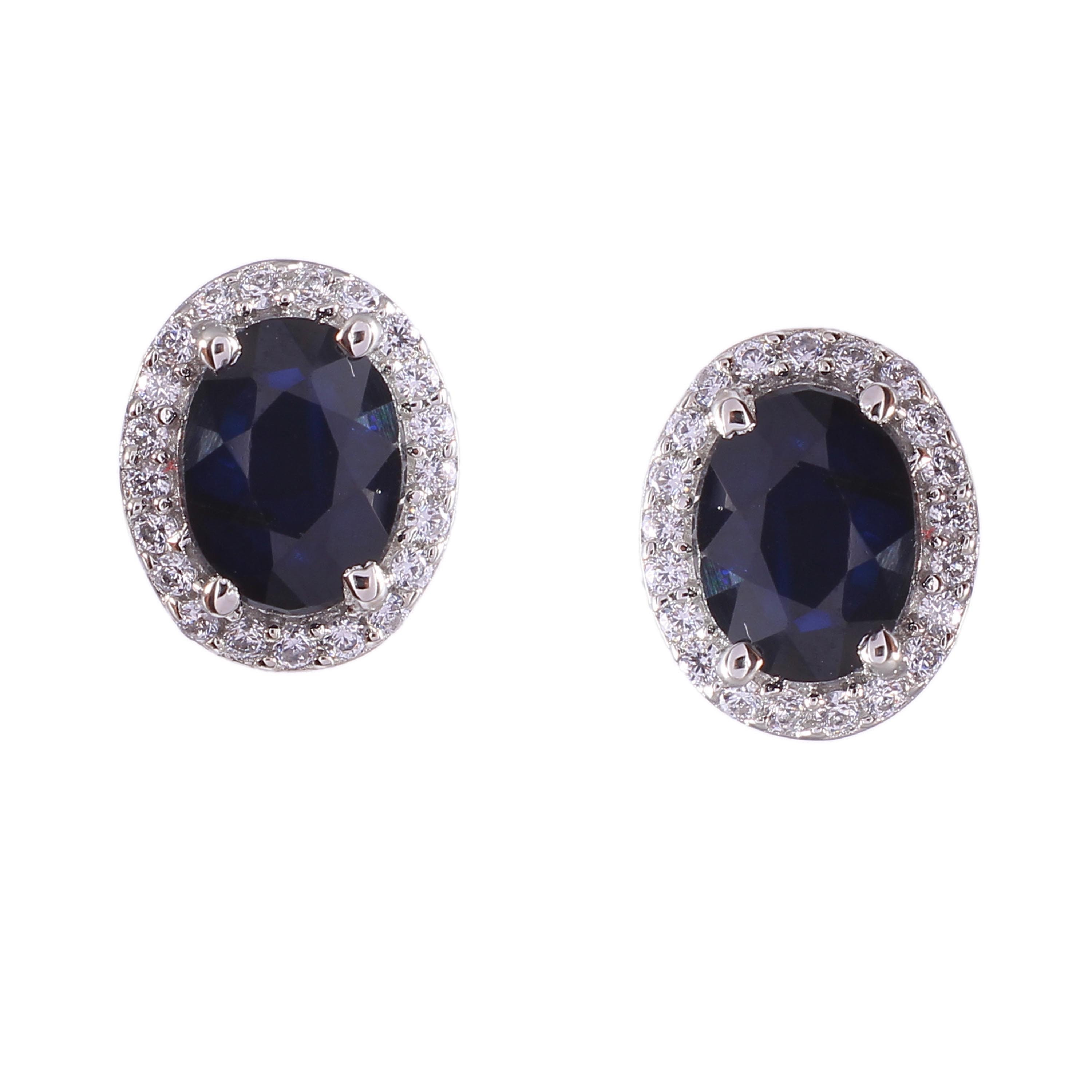 blue sapphire stud earrings blue sapphire stud earrings