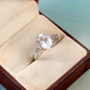 natural aquamarine ring stackable ring 925 sterling silver gemstonering march birthstone natural aquamarine ring