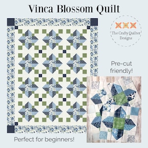 Vinca Blossom Quilt Pattern