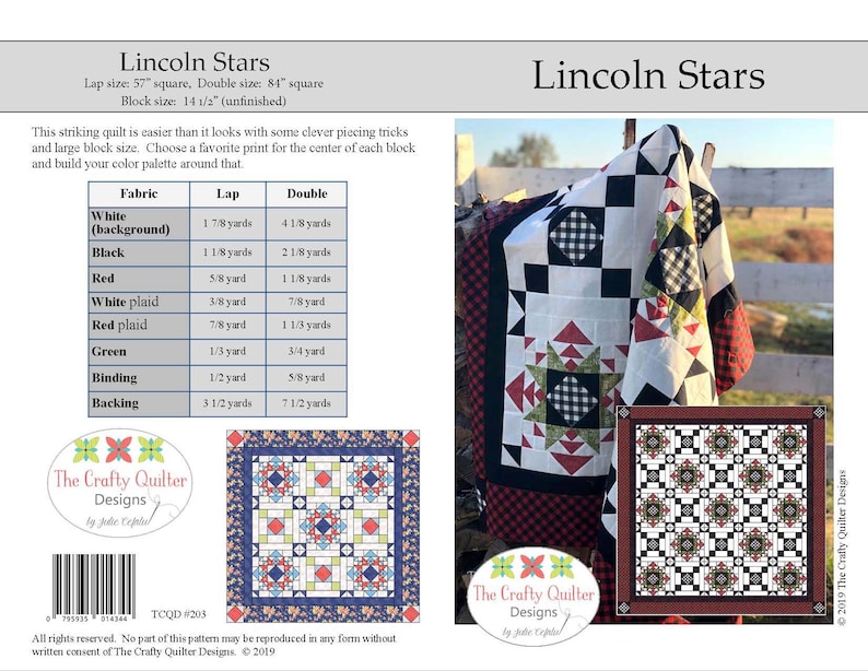 Lincoln Stars Quilt Pattern image 4