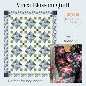 Vinca Blossom Quilt Pattern