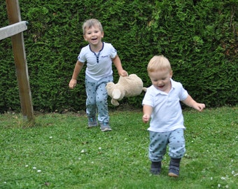 Partnerlook * Geschwister Outfit * personalisiert * Bruder Schwester * bestickt* Jogginghose Hund