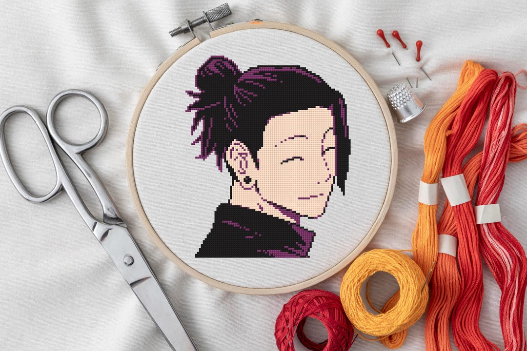 Suguru Geto Cross Stitch Pattern – Jujutsu Kaisen Anime Portrait – PDF ...