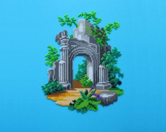 Ruinas antiguas - Ancient ruins - Hama beads - Artkal beads - Perler beads