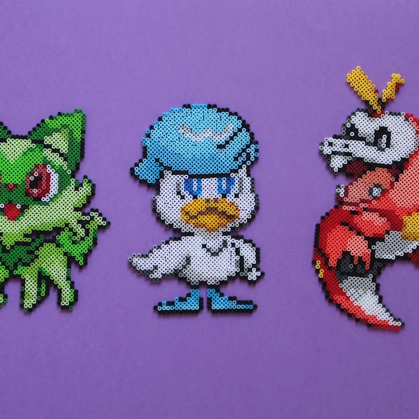 Fuecoco perler beads Etsy México