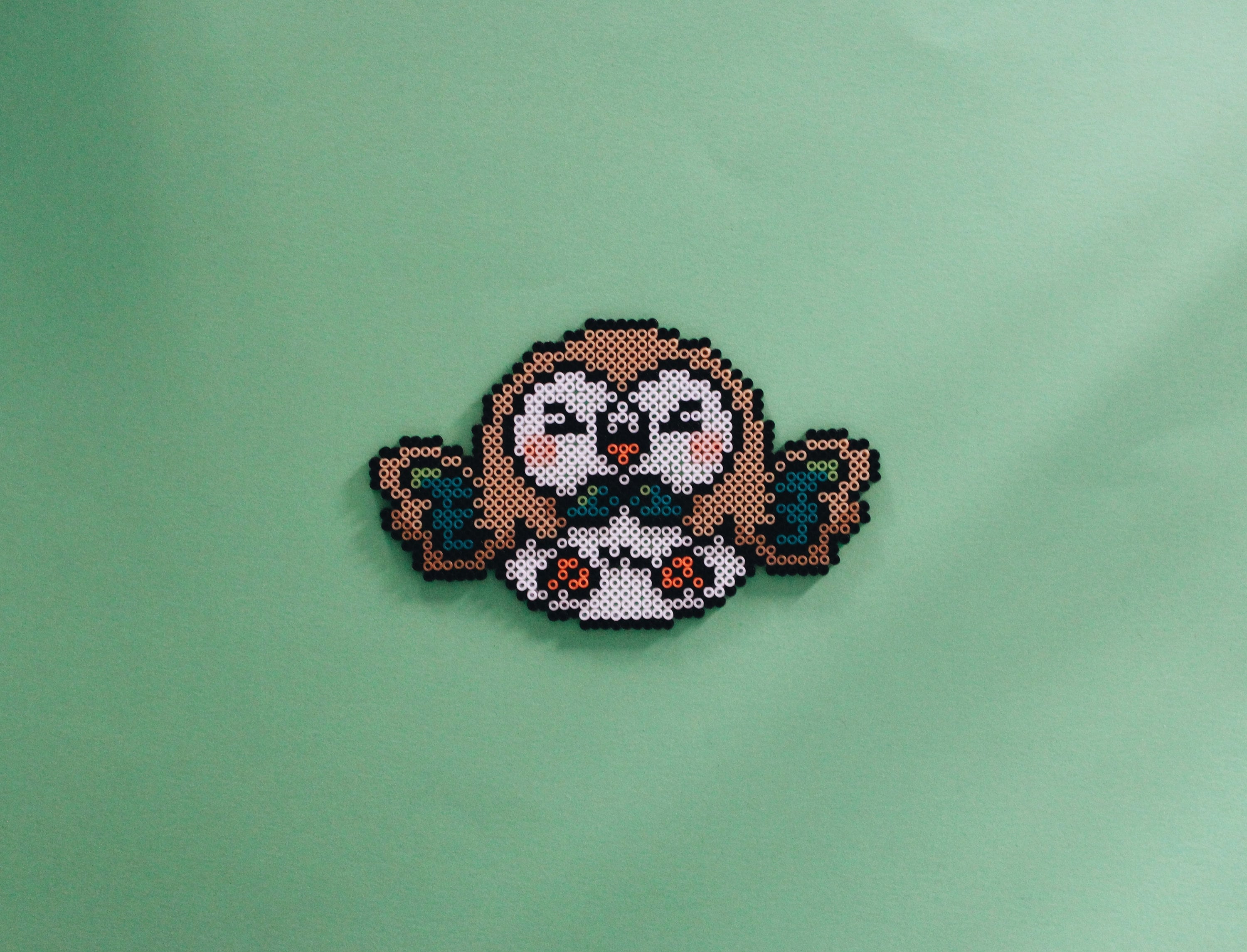 Frankenrowlet Rowlet Pokémon Pixel Art Perler Bead Art