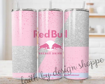 Re.d Bully Glitter Becher, glitzernd, Re.d Bully, Sparkle Becher, Edelstahl isolierter Becher, Becher, 20 Unzen Skinny