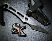 Carbon Fiber Kiridashi Letter Opener – Precision EDC with Kydex Sheath.