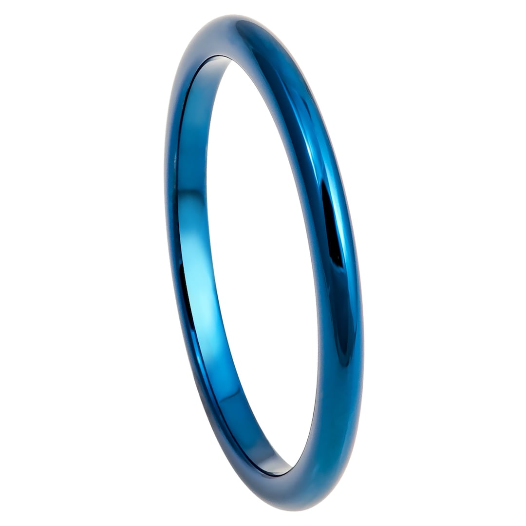 NUNCAD-Bague Classique en Carbure de Tungstène Noir Brossé pour Homme
