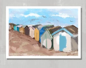 Beach Huts at Teignmouth.