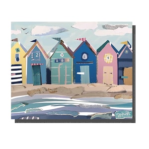 Six Beach Huts Print